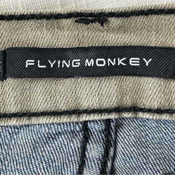 FLYING MONKEY DISTRESSED JEANS Size 28 - Picture 4 of 12